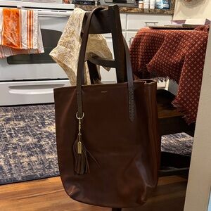 Beautiful Fount leather tote - RARE large size